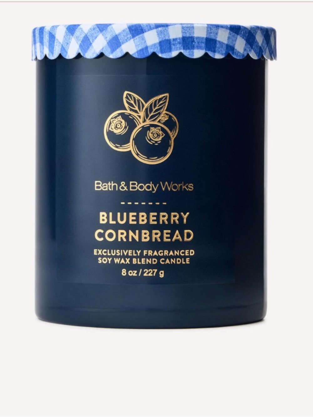 Bath & Body Works Blueberry Cornbread Soy Wax Single Wick Candle